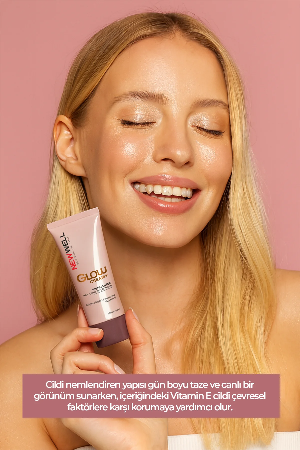 Glow Creamy Highlighter Doğal Işıltılı Krem Aydınlatıcı 30 ML Pearl 01 - Image 4