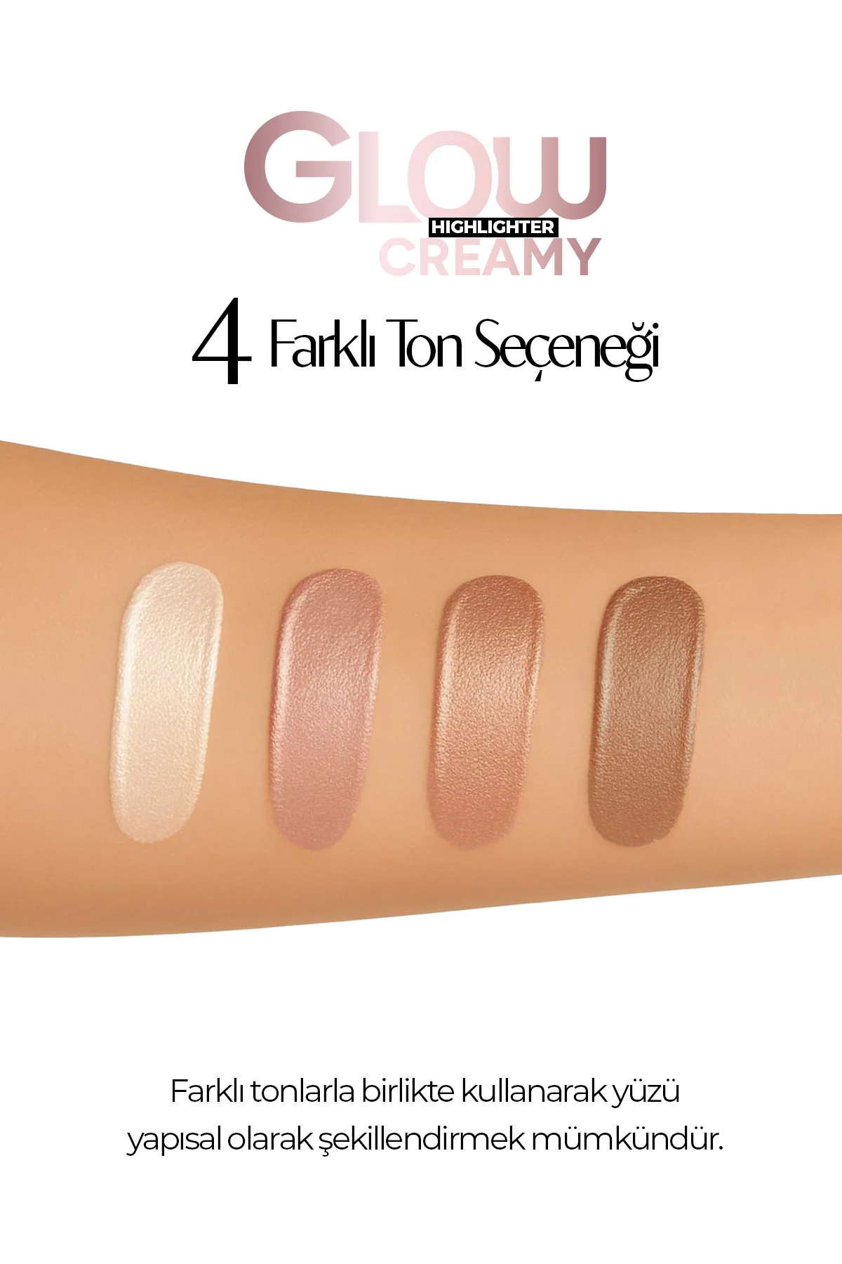 Glow Creamy Highlighter Doğal Işıltılı Krem Aydınlatıcı 30 ML Sandstone 04 - Image 5